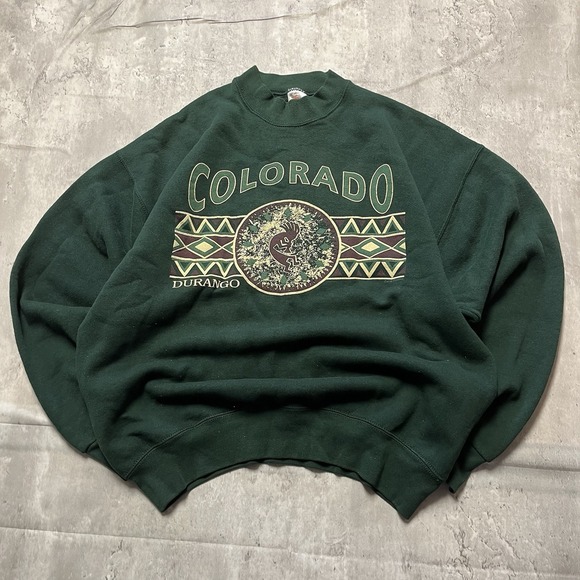 Fruit of the Loom Other - Vintage 90'S Fruit Of The Loom Colorado Green Made In U.S Durango Size Xl Mens
